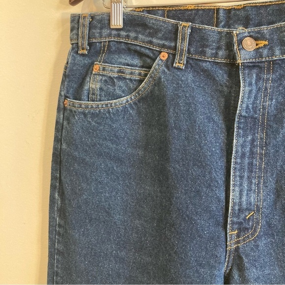 LEVI’S Sz 36 x 30 Orange Tab High Rise Classic Mid Wash Tapered  Leg Jeans - Picture 4 of 12